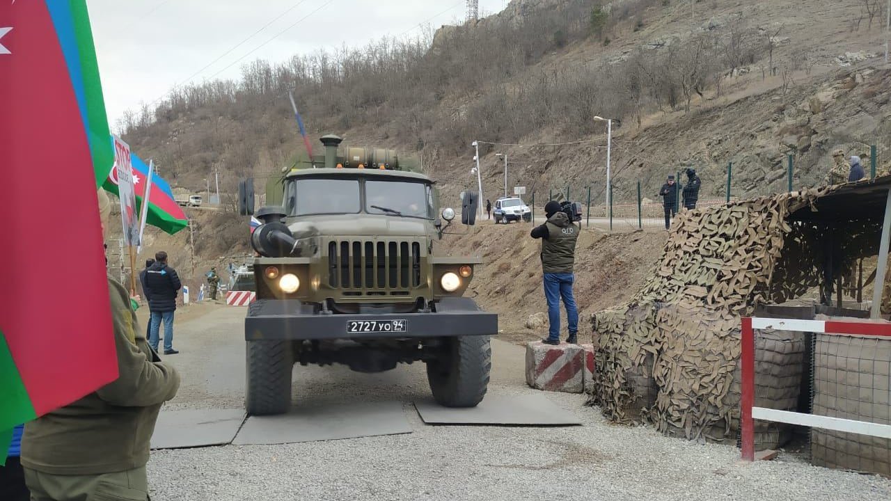 Sülhməramlılara aid daha 8 maşın Laçın yolundan maneəsiz keçib