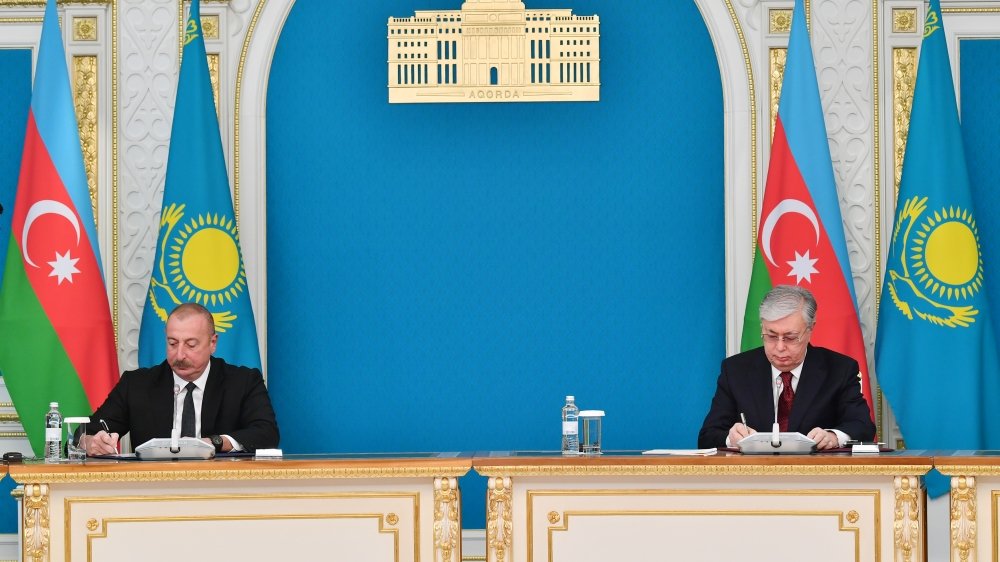 Azərbaycan və Qazaxıstan yol xəritəsi üzrə regionun maraqlarına uyğun olaraq irəliləyirlər - Prezident İlham Əliyevin Astana səfərinin yekunları