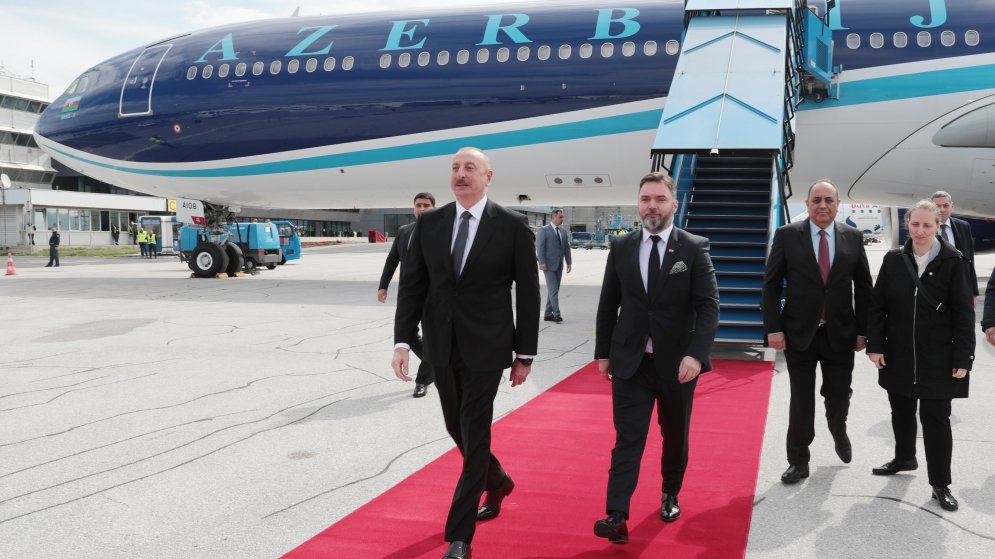 Azərbaycan Prezidenti İlham Əliyev Bosniya və Herseqovinaya rəsmi səfərə gəlib