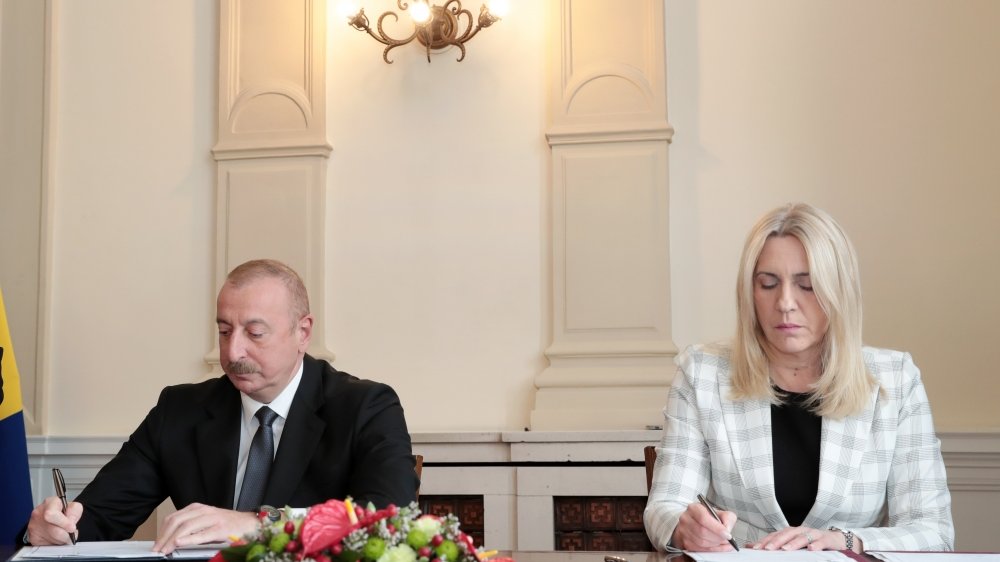 Azərbaycan Respublikası ilə Bosniya və Herseqovina arasında strateji tərəfdaşlıq haqqında Bəyannamə imzalanıb