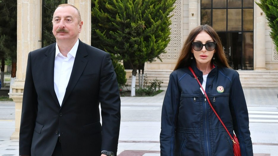 President Ilham Aliyev and First Lady Mehriban Aliyeva visited Salyan district