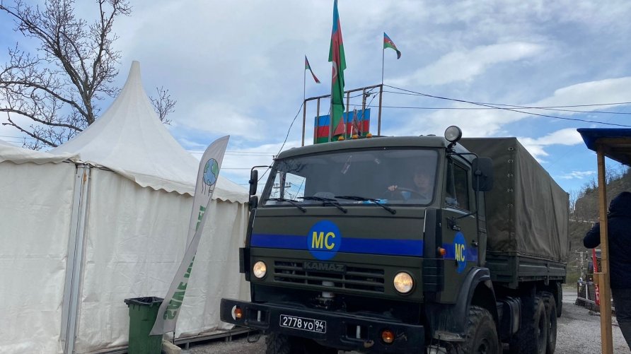 Rusiya sülhməramlılarının avtomobil karvanı aksiya ərazisindən sərbəst keçib