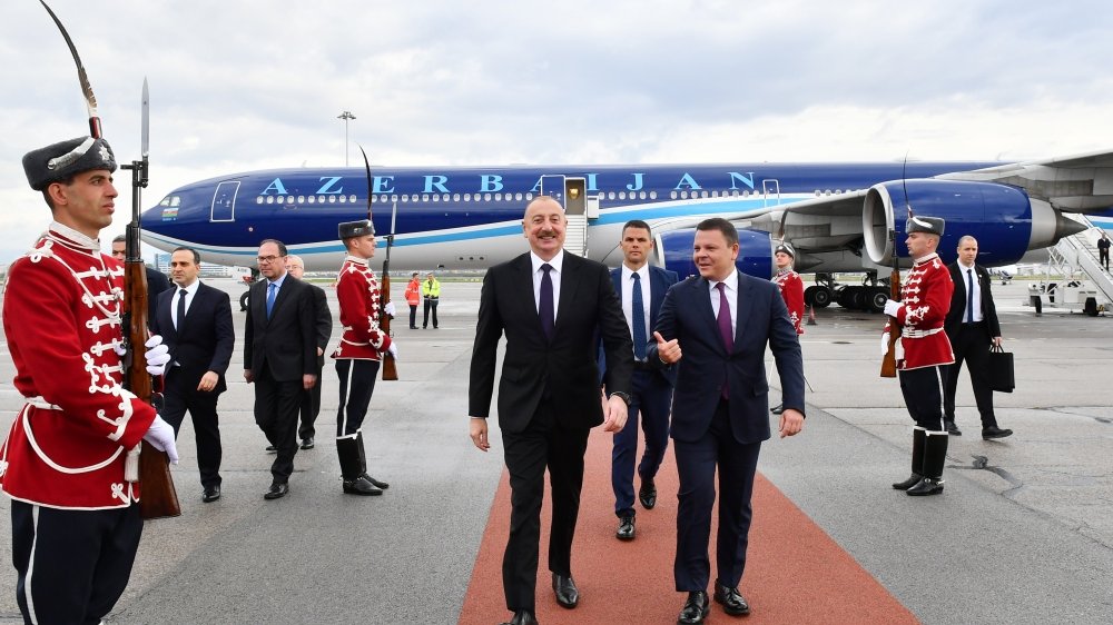 Azərbaycan Prezidenti İlham Əliyev Bolqarıstana işgüzar səfərə gəlib