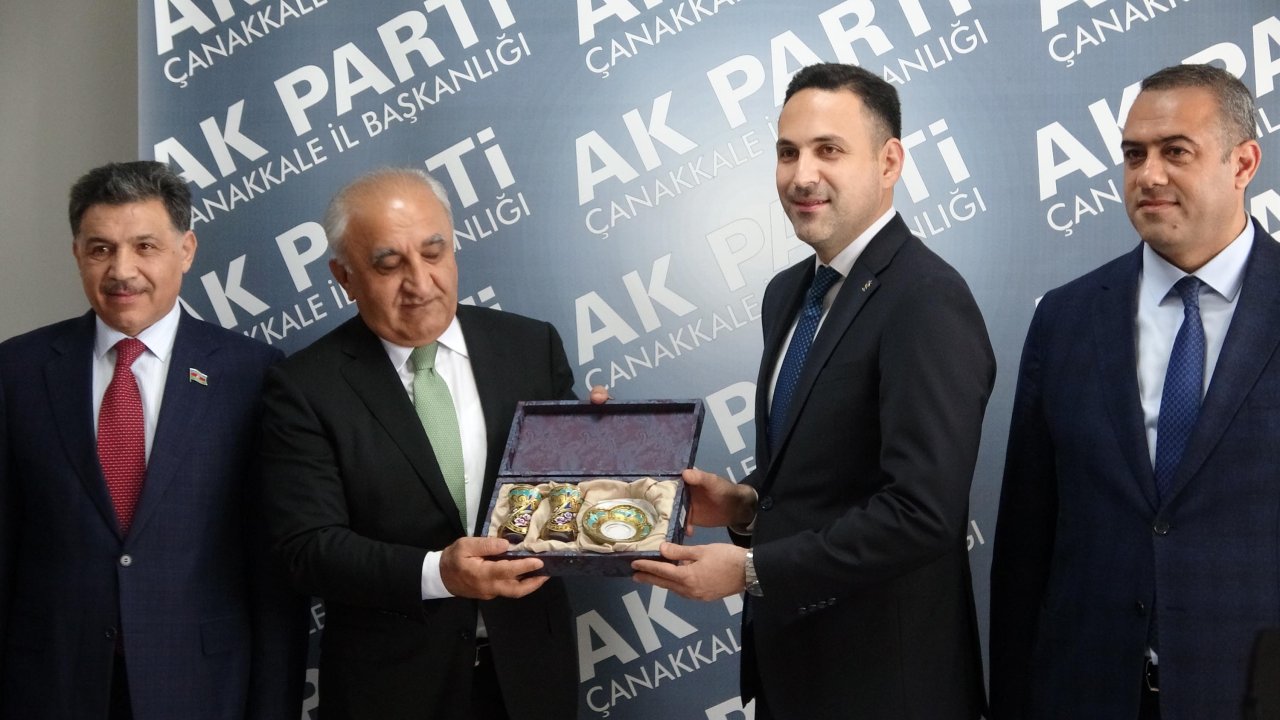Azerbaycanlı heyetten AK Parti Çanakkale İl Başkanlığı'na ziyaret