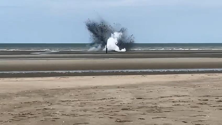 Belçika’da İkinci Dünya Savaşı’ndan kalma bomba imha edildi