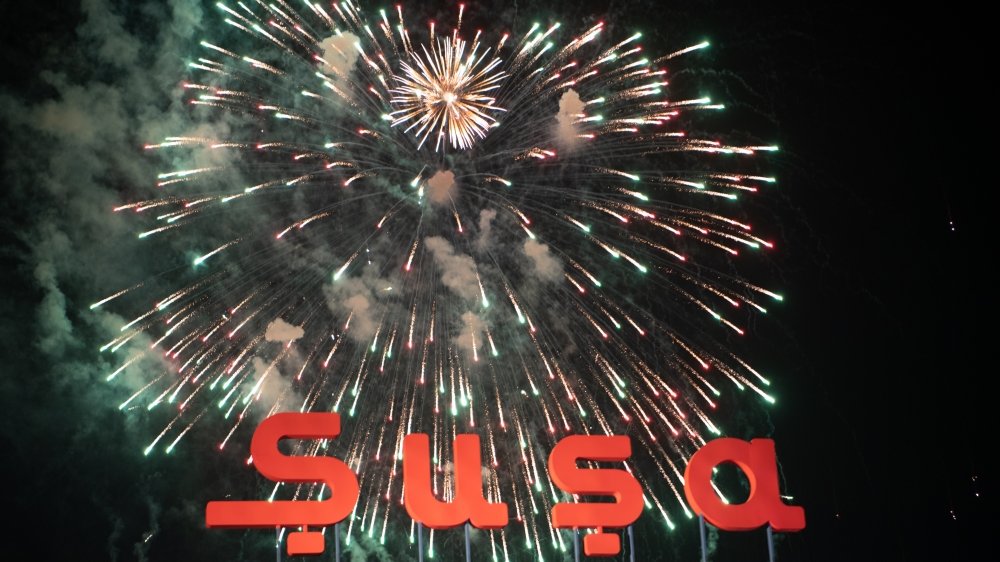 Ulu Öndərin 100 illiyi münasibətilə Şuşada atəşfəşanlıq olub