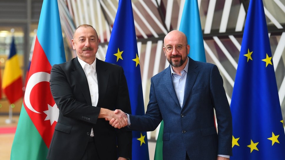 President Ilham Aliyev met with President of European Council Charles Michel in Brussels