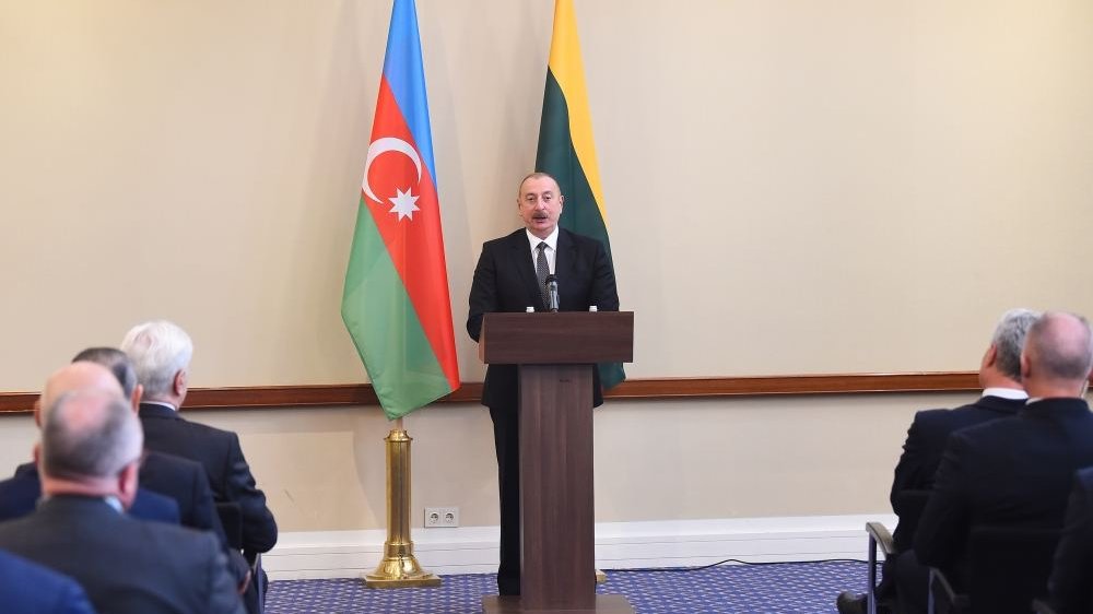 Prezident İlham Əliyev: Bərpaolunan enerji məsələləri Azərbaycanın və Litvanın gündəliyinə daxil edilib