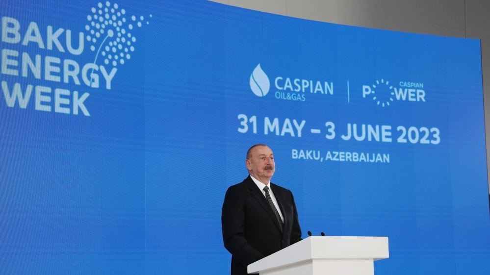 Prezident İlham Əliyev: Xəzər Neft-Qaz Sərgisi Azərbaycana öz potensialını beynəlxalq investorlara təqdim etməyə kömək edir