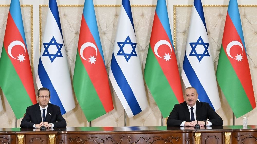 Azərbaycan və İsrail prezidentləri mətbuata bəyanatlarla çıxış ediblər