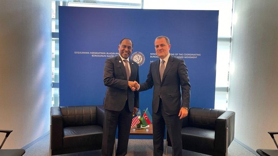 Nazir Ceyhun Bayramov malayziyalı həmkarı ilə görüşüb