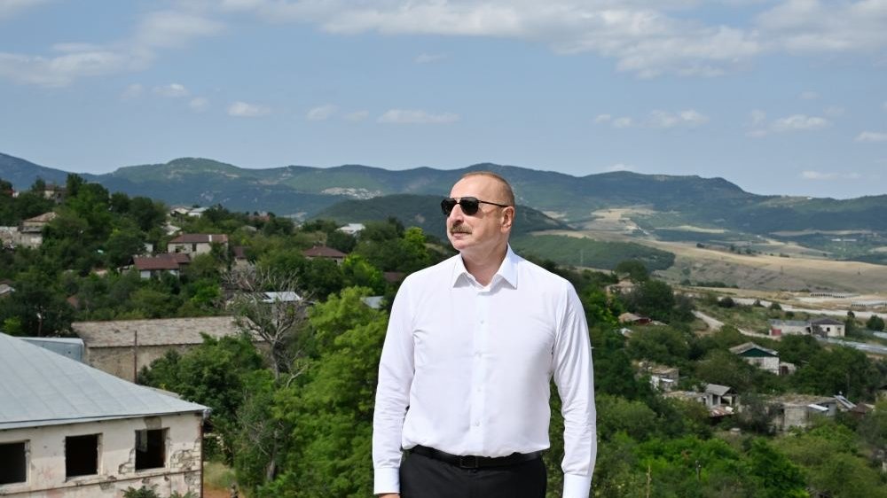 President Ilham Aliyev visits liberated villages of Khojaly district