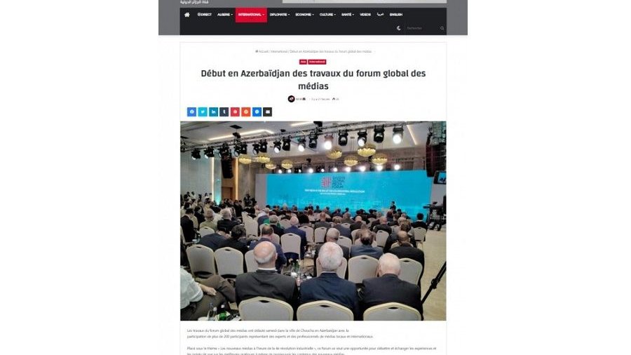 Prezident İlham Əliyevin Şuşa Media Forumundakı çıxışı dünya mediasının diqqət mərkəzində qalmaqda davam edir