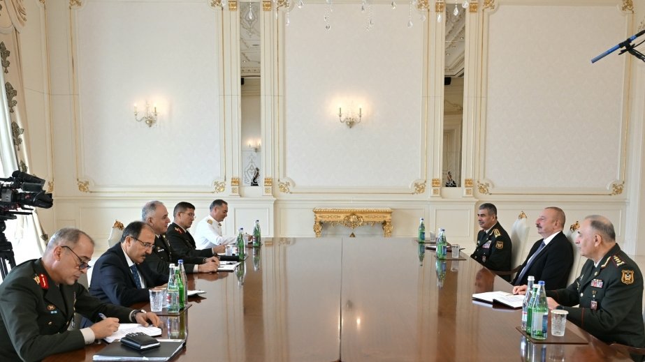 Azərbaycan Prezidenti İlham Əliyev Türkiyə Silahlı Qüvvələrinin Baş Qərargah rəisini qəbul edib