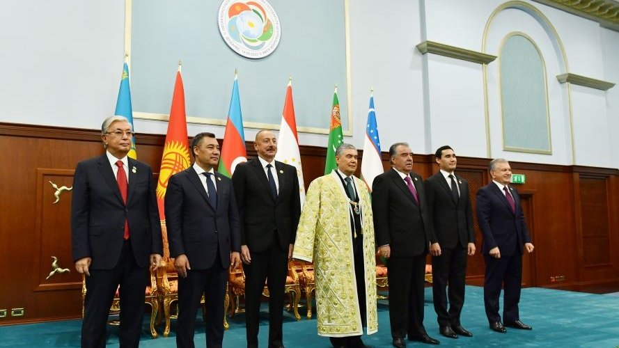 Prezident İlham Əliyev Qurbanqulu Berdiməhəmmədovun təltifolunma mərasimində iştirak edib