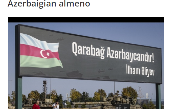 İtaliya mediası Azərbaycanın Qarabağdakı antiterror tədbirlərindən yazıb