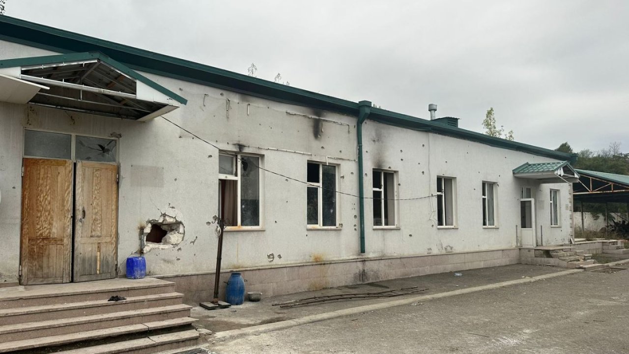 Lokal antiterror tədbirləri zamanı Şuşada zərərsizləşdirilmiş erməni postu