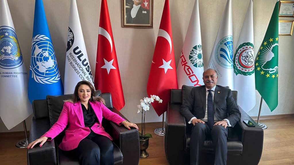 Arap Devletleri Ligi Misyonu Büyükelçisi Hamza, ULUSKON’u ziyaret etti