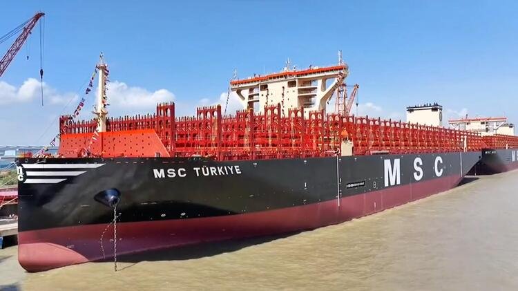 One of the world's largest container ships named 'Turkey'
