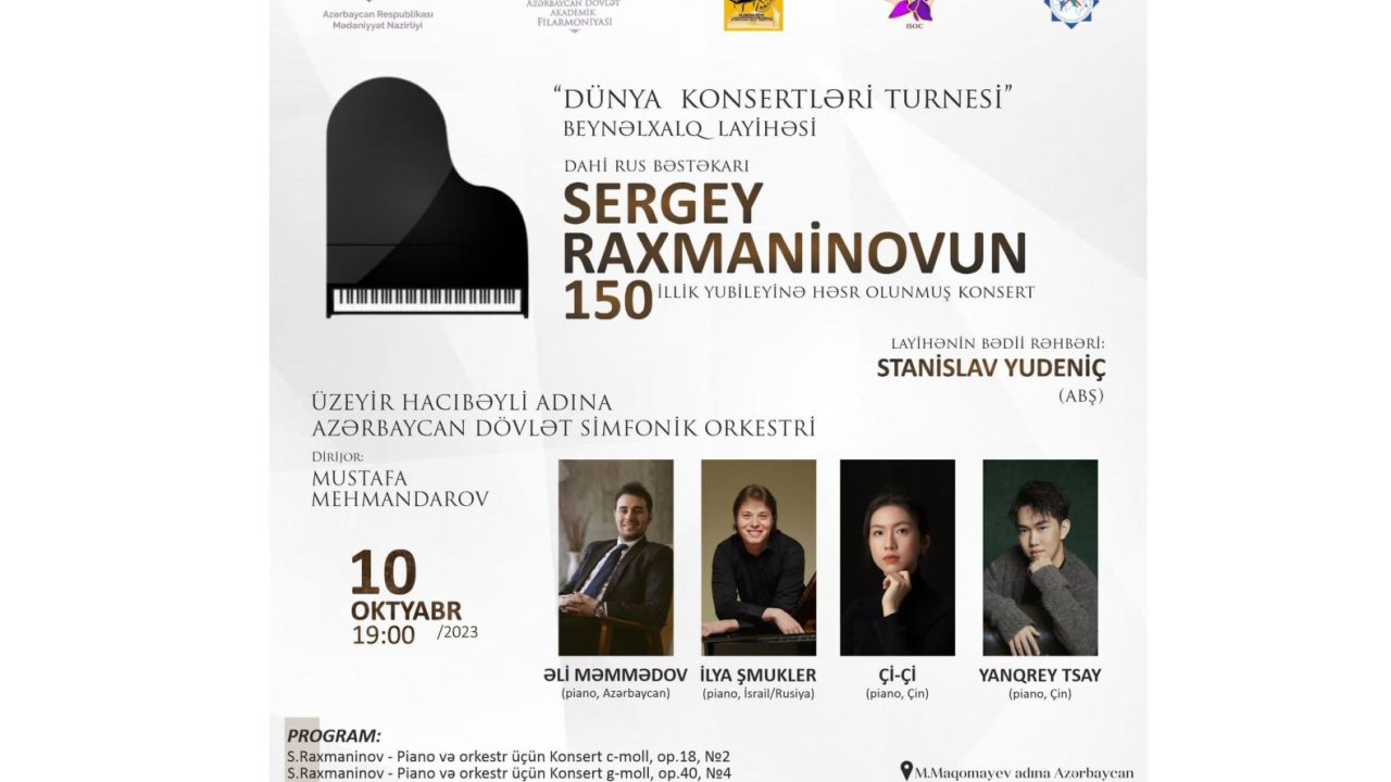 Filarmoniya “Dünya konsertləri turnesi” beynəlxalq layihəsi çərçivəsində ev sahibliyi edəcək (FOTO)