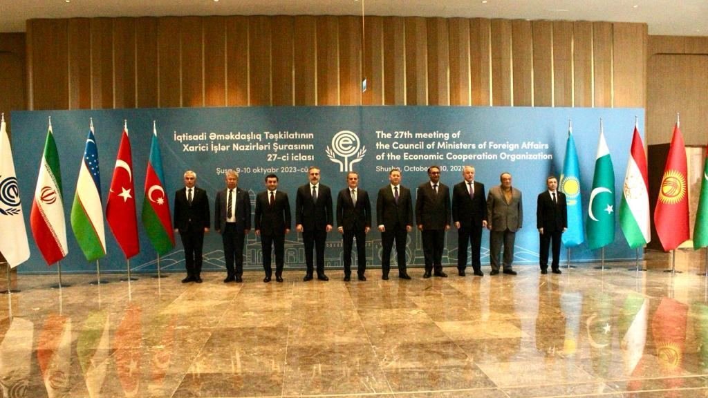 Şuşada İqtisadi Əməkdaşlıq Təşkilatının xarici işlər nazirləri Şurasının iclası keçirilir - FOTO