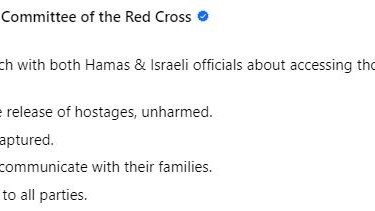 Uluslararası Kızılhaç Komitesi: Hamas ve İsrail ile rehineler için görüşme halindeyiz