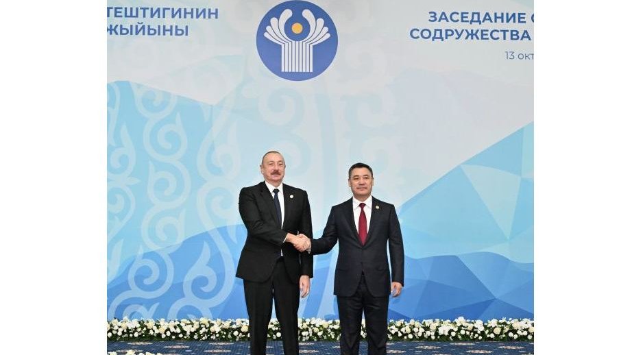Prezident İlham Əliyev Bişkekdə MDB Dövlət Başçıları Şurasının iclasında iştirak edir (FOTO)