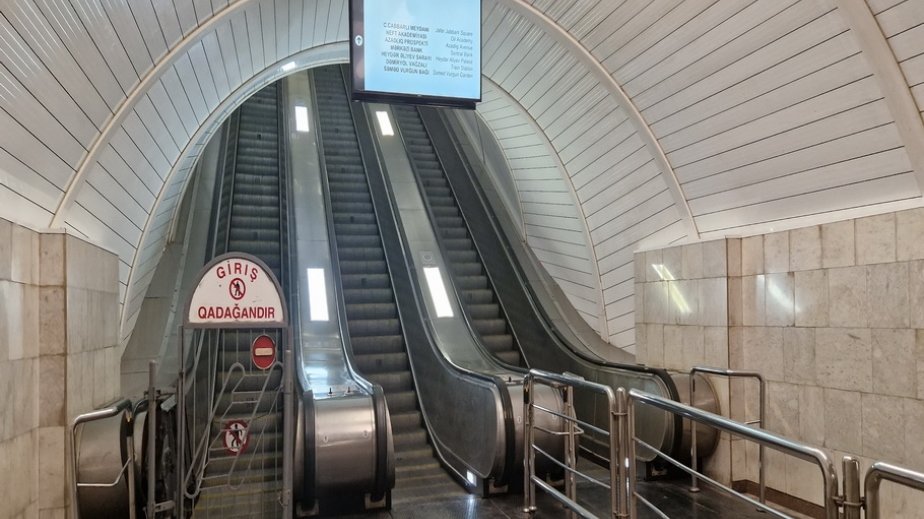 Metronun “Cəfər Cabbarlı” stansiyasında eskalatorun əsaslı təmirinə başlanılıb
