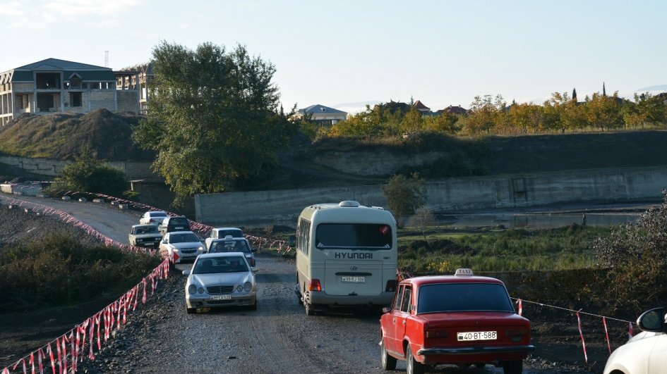Xaçmazda Qudyalçay üzərindən yeni alternativ yol açılıb