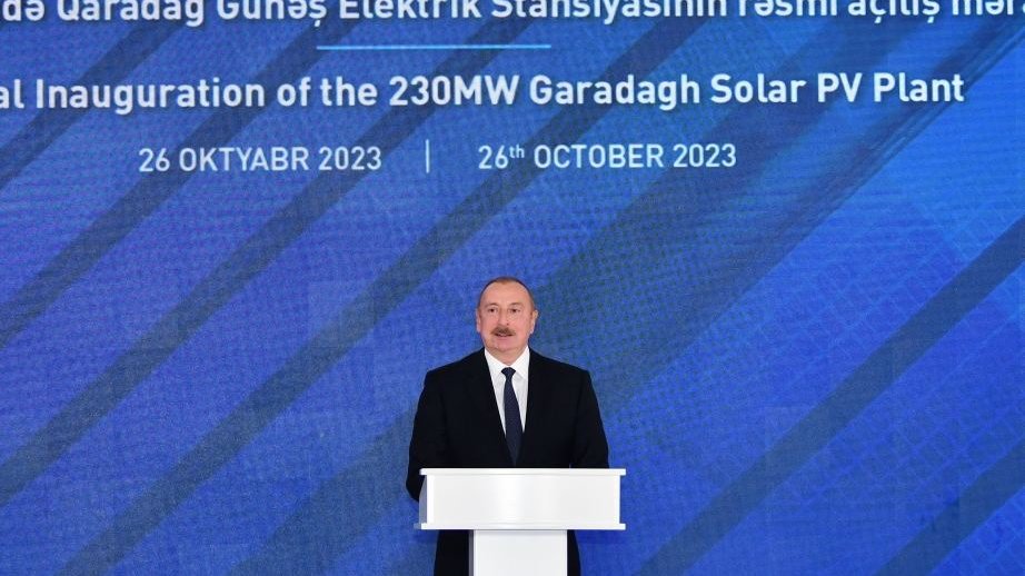 Azerbaijan has big plans for co-op in renewables with UAE - President Ilham Aliyev