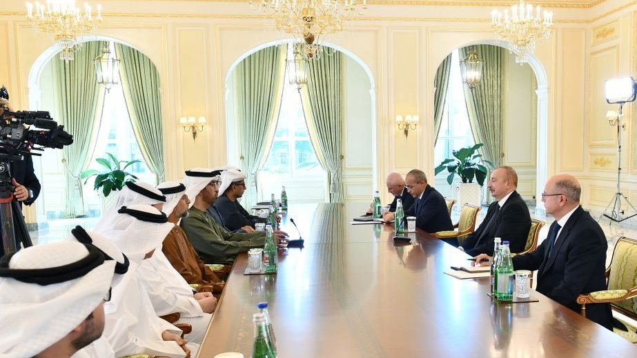 President Ilham Aliyev receives delegation headed by Minister of Industry and Advanced Technology of UAE