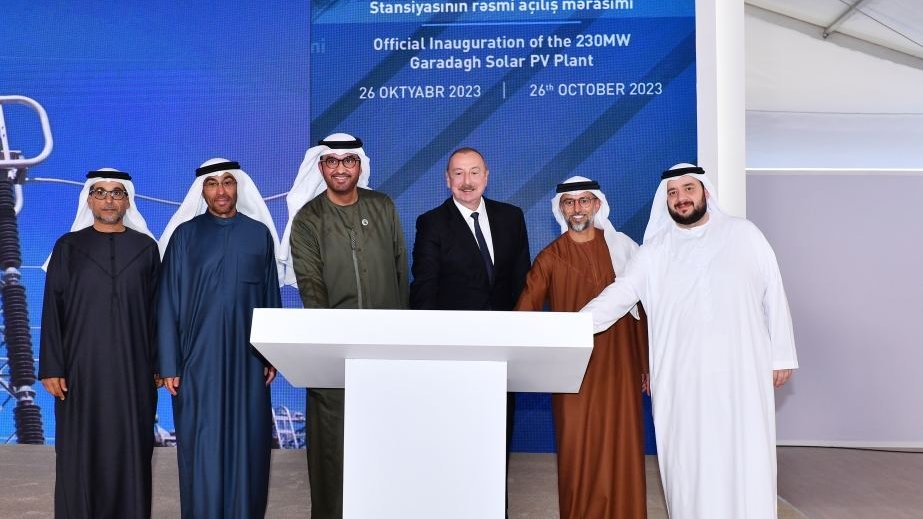 President Ilham Aliyev attends official opening ceremony of 230 MW Garadagh Solar Power Plant