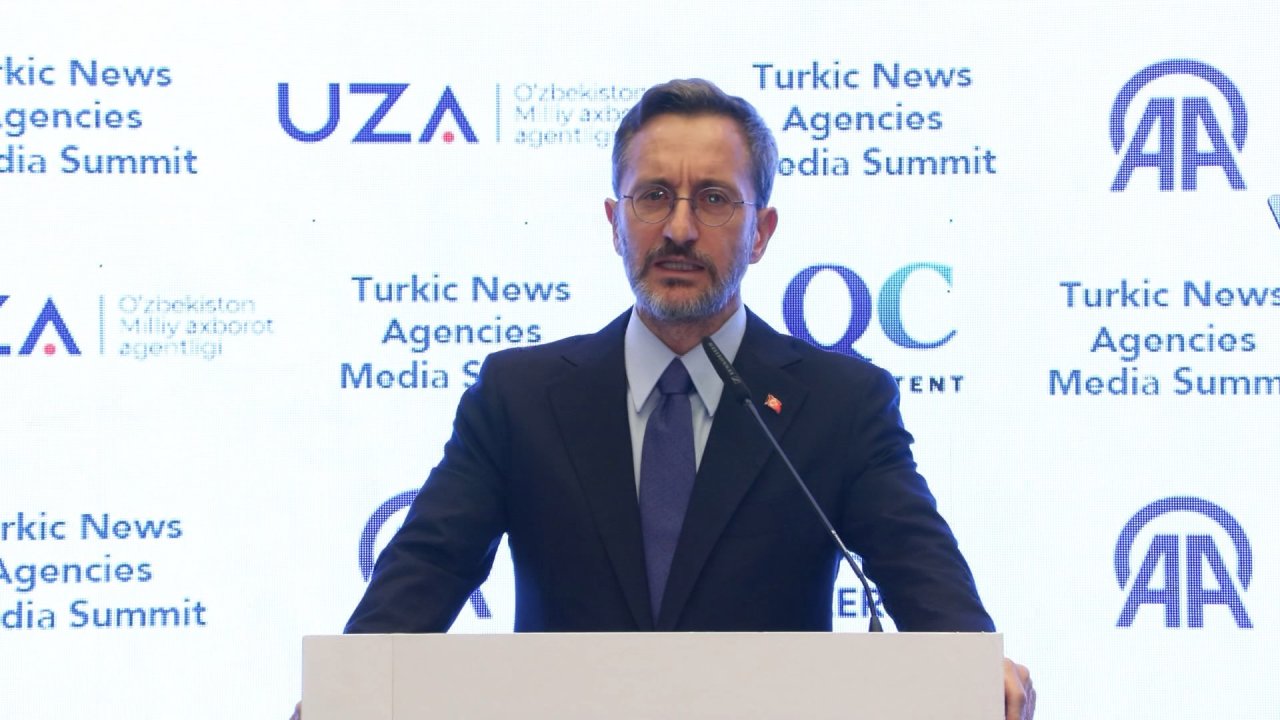 İletişim Başkanı Fahrettin Altun Türk Haber Ajansları Medya Zirvesi'nde konuştu