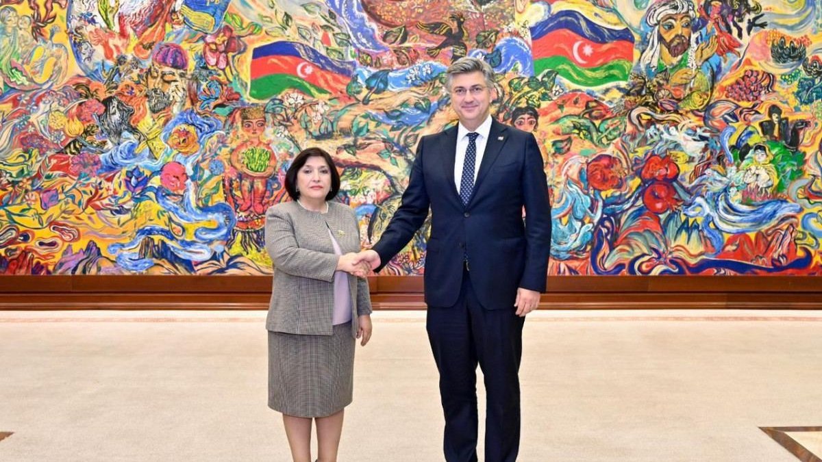 Sahibə Qafarova Xorvatiyanın Baş naziri ilə görüşüb