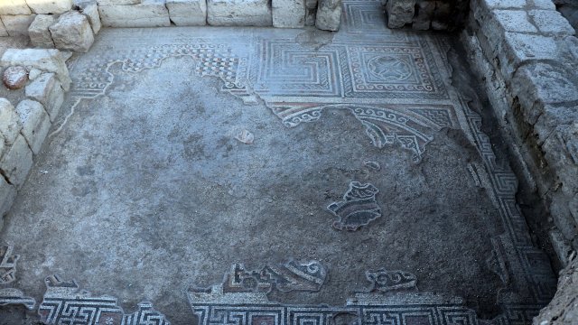 İç Anadolu'nun en büyük mozaik kazı çalışmasında alanın büyüklüğü 600 metrekareye çıktı