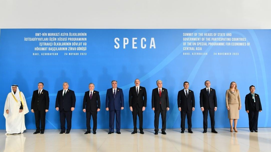 President Ilham Aliyev attends SPECA summit in Baku