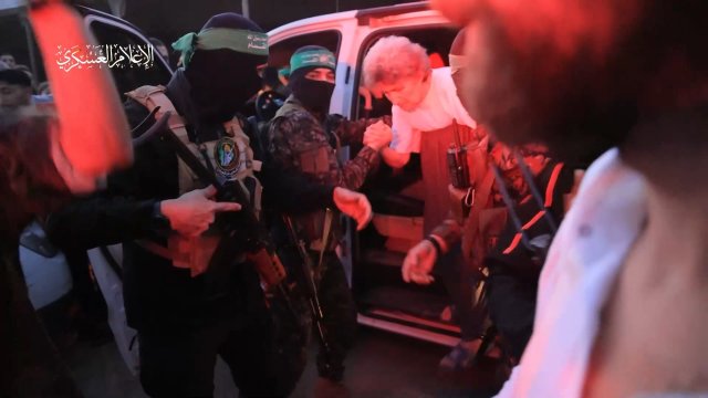 Hamas shared footage of the release of hostages