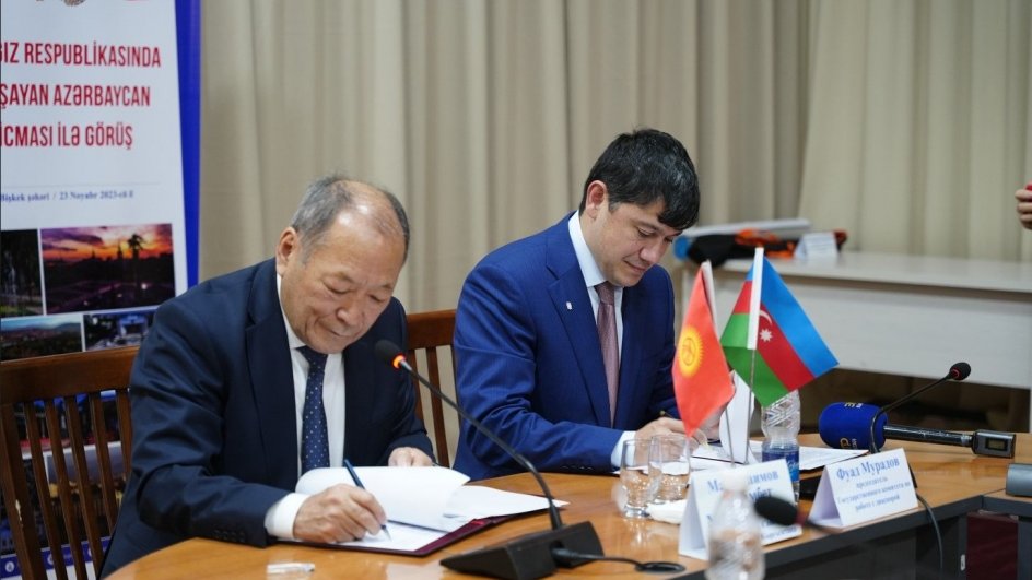 Diasporla İş üzrə Dövlət Komitəsi ilə Qırğızıstan Xalq Assambleyası arasında Anlaşma Memorandumu imzalanıb