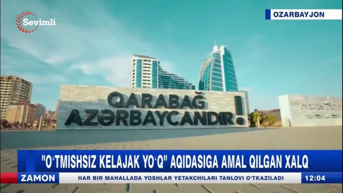 Özbəkistan telekanalında Bakı şəhəri haqqında veriliş nümayiş olunub