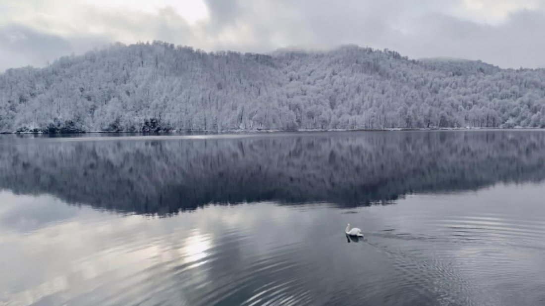 Göygöl, Şahdağ və Altıağac Milli parklarına ilk qar  (FOTO)