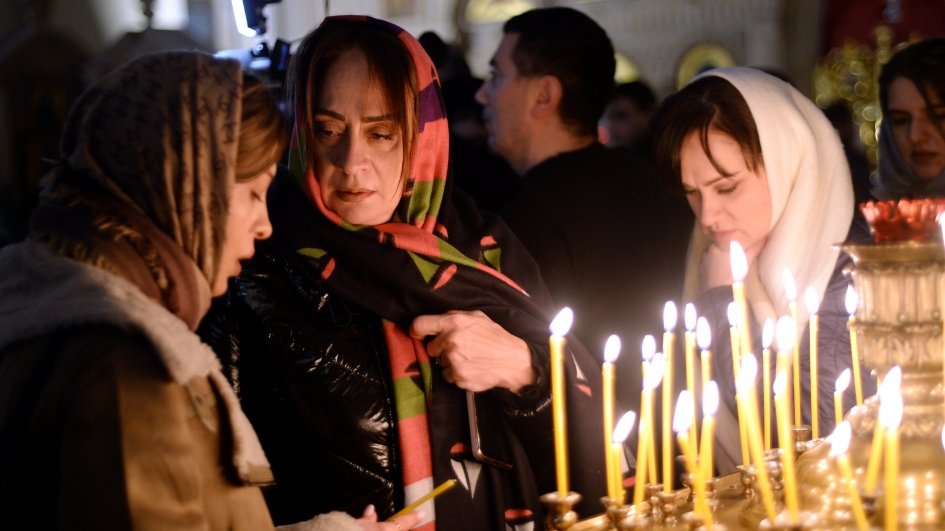 Azərbaycanın Pravoslav Xristian İcması Milad bayramını qeyd edir (FOTO)