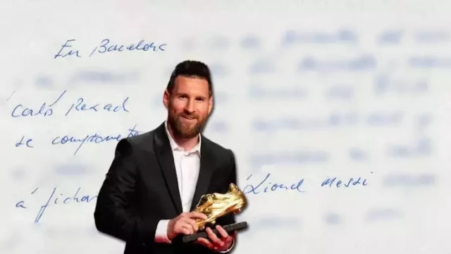 Napkin on which Messi signed his first contract at Barcelona to be auctioned