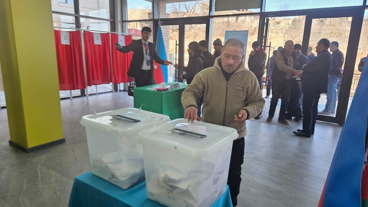 Azerbaijan's Shusha demonstrates electoral activity at presidential election in photos (PHOTO)