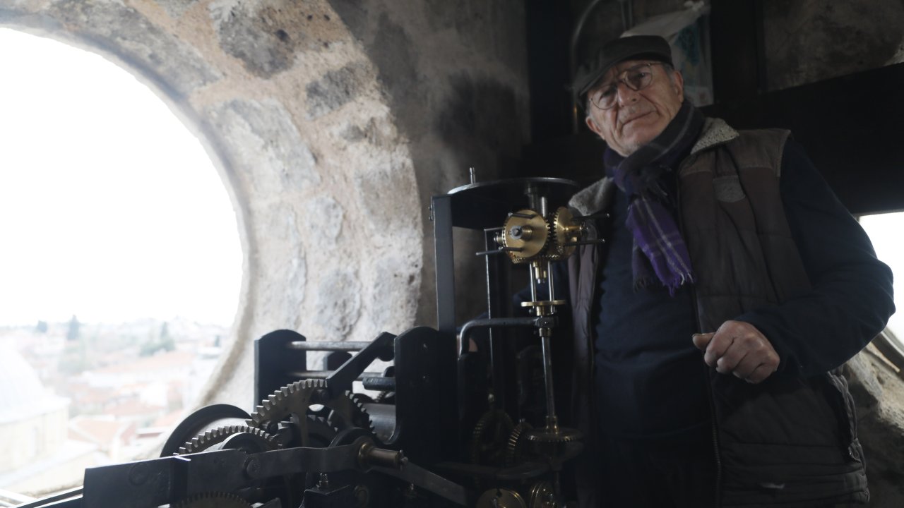 Saati çalınan tarihi kulede 40 yıl sonra bir ilk