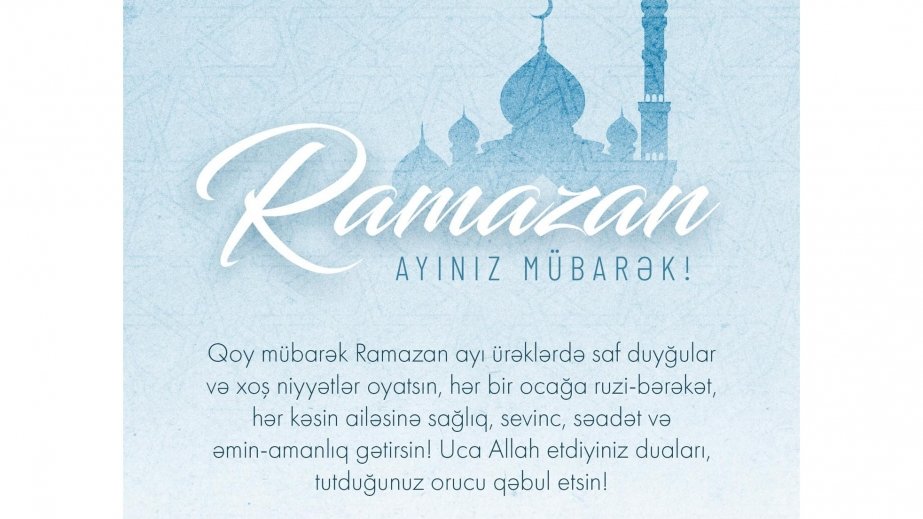 Birinci vitse-prezident Mehriban Əliyeva Ramazan ayının başlanması münasibətilə paylaşım edib