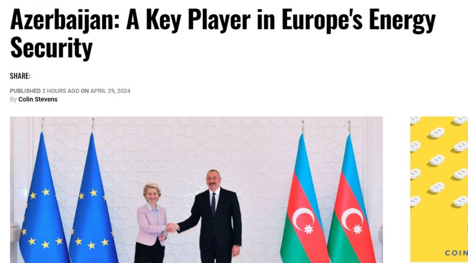 “Europorter”: Azərbaycan Avropanın enerji təhlükəsizliyində əsas oyunçudur