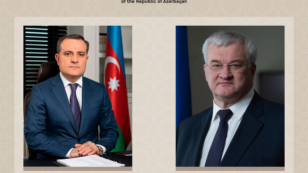 Azərbaycan və Ukrayna XİN rəhbərləri beynəlxalq təhlükəsizlik məsələlərini müzakirə edib