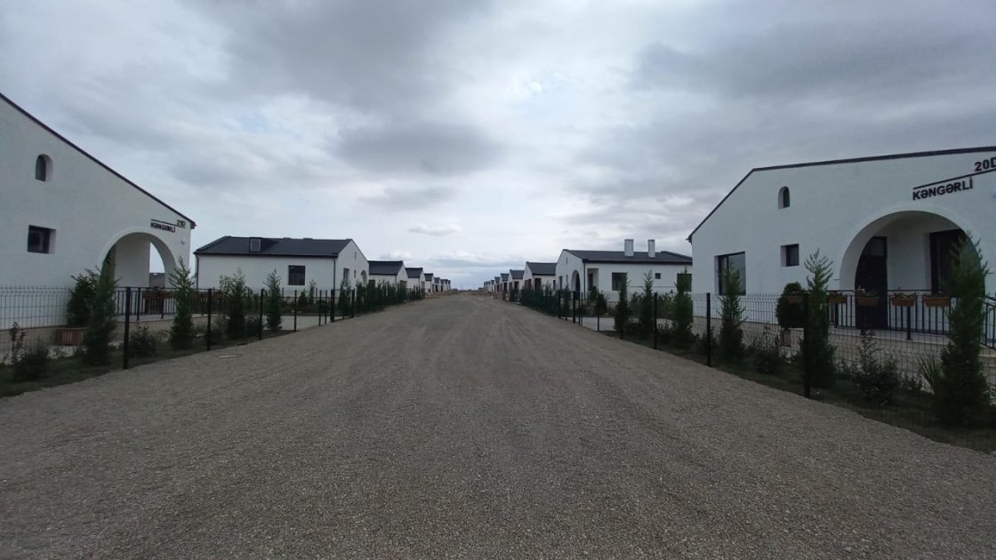 Ağdamın Kəngərli kəndində 278 fərdi evin xarici tamamlama işləri başa çatdırılıb