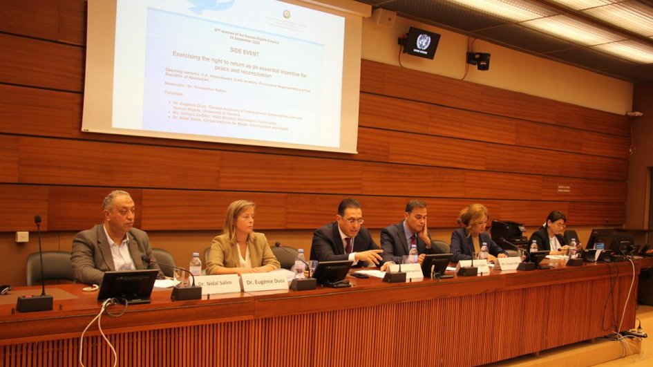 Qərbi Azərbaycan İcmasının nümayəndəsi BMT-nin İnsan Hüquqları Şurası çərçivəsində qayıdış hüququ mövzusunda tədbirdə çıxış edib