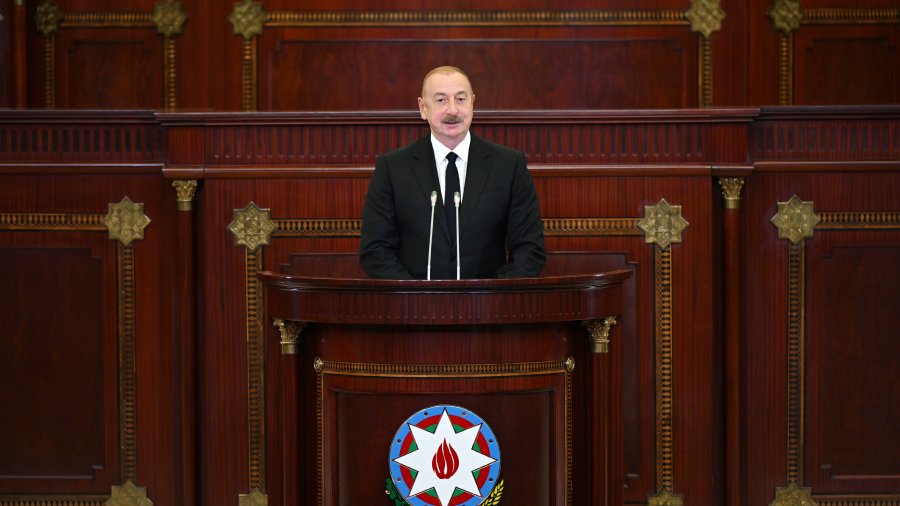 Prezident İlham Əliyev: Quru sərhədlərimizin bağlı olması bizi çox böyük fəlakətlərdən xilas etdi